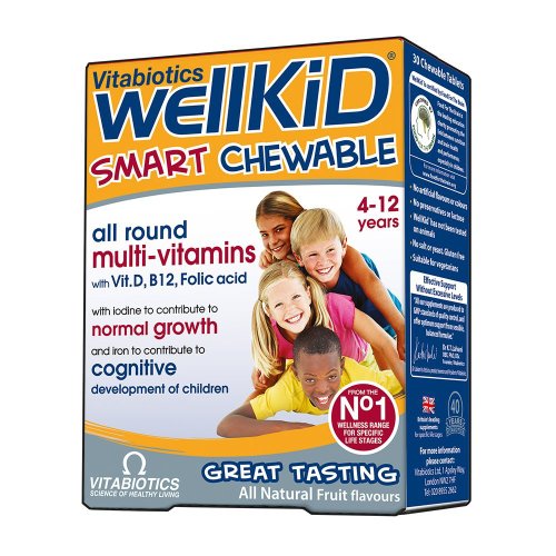 Vitabiotics Wellkid Muli-Vitamins Chewable, 30 Tablets