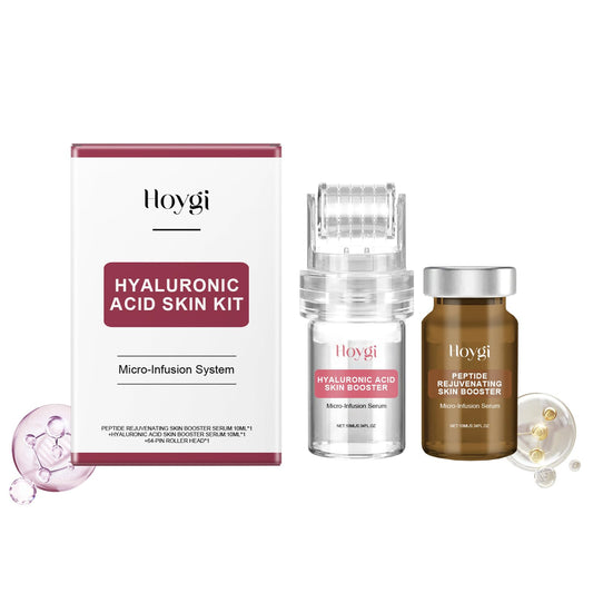 IZBEAUVO Hyaluronic Acid Skin Kit – Micro-Infusion System with Hyaluronic Acid Skin Booster & Peptide Rejuvenating Skin Booster – Deep Hydration & Skin Rejuvenation – 2 x 10ml