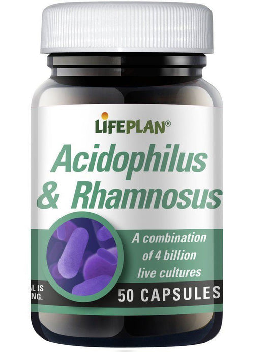 Lifeplan Acidophilus and Rhamnosus Vegicap 50 Capsules