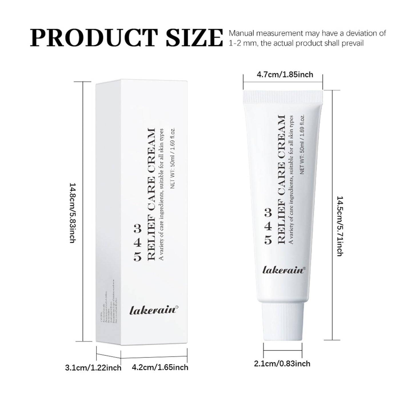 INSKIN 345 Relief Cream, Barrier Repair Cream Soothing Face Moisturizer For Acne & Repair Damage Skin, Moisturising Cream for Face Moisturising Cream for Women, 345 Intensive Repair Cream