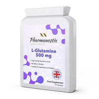 L-Glutamine 500mg High Strength 90 Capsules - Pure Amino Acid with no fillers or Binders - Suitable for Vegans – Exclusively Manufactured in The UK by Pharmanostix