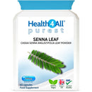 Health4All Senna Leaf 400mg 60 Capsules (V) (not Tablets) Purest: no additives. Natural Vegan Herbal Overnight Relief