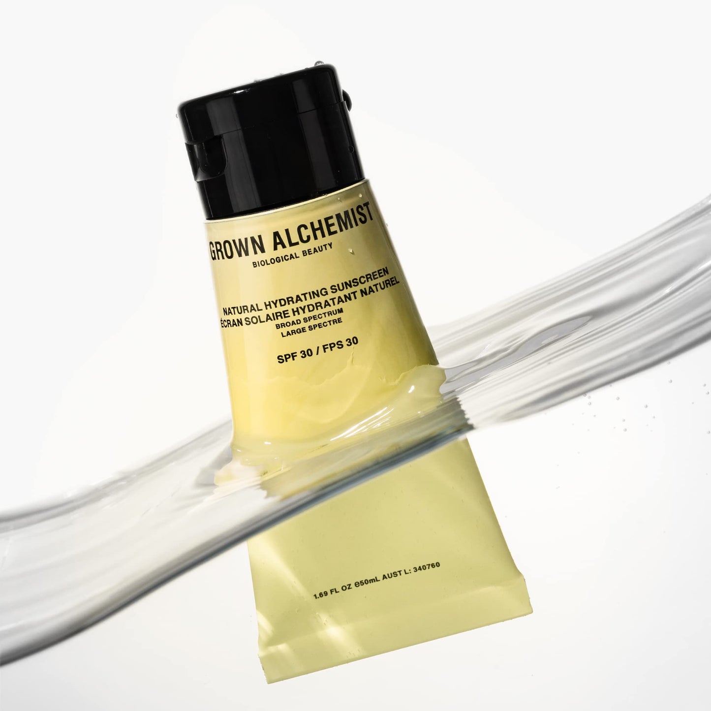 Grown Alchemist Natural Hydrating Sunscreen: Broad Spectrum SPF 30 - Zinc Oxide Provides UVA/UVB Protection and Hyaluronic Acid Deeply Hydrates - 30-50mL