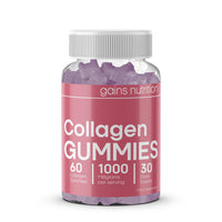 Marine Collagen Gummies High Strength with Biotin & Zinc, Type 1 Hydrolysed Collagen Peptides
