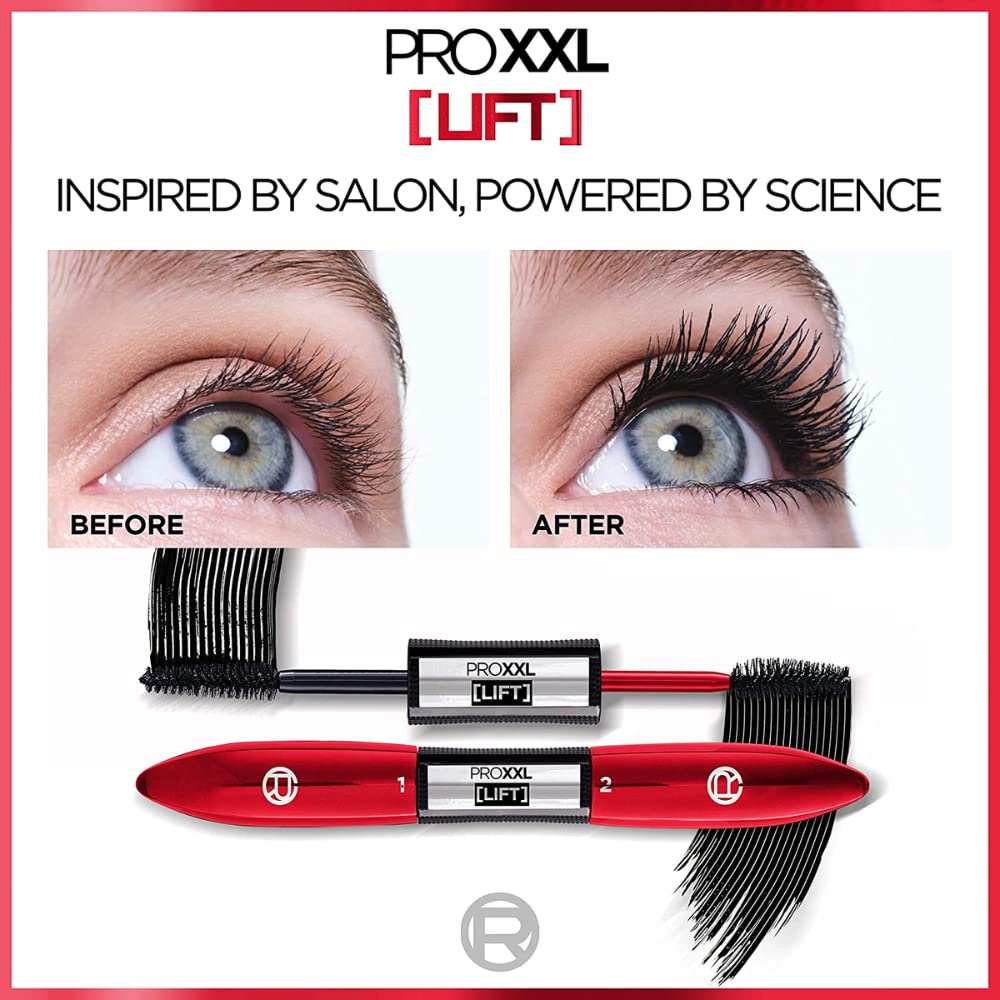 3 x L'Oreal Paris Pro XXL Lift 2 Step Mascara - Black