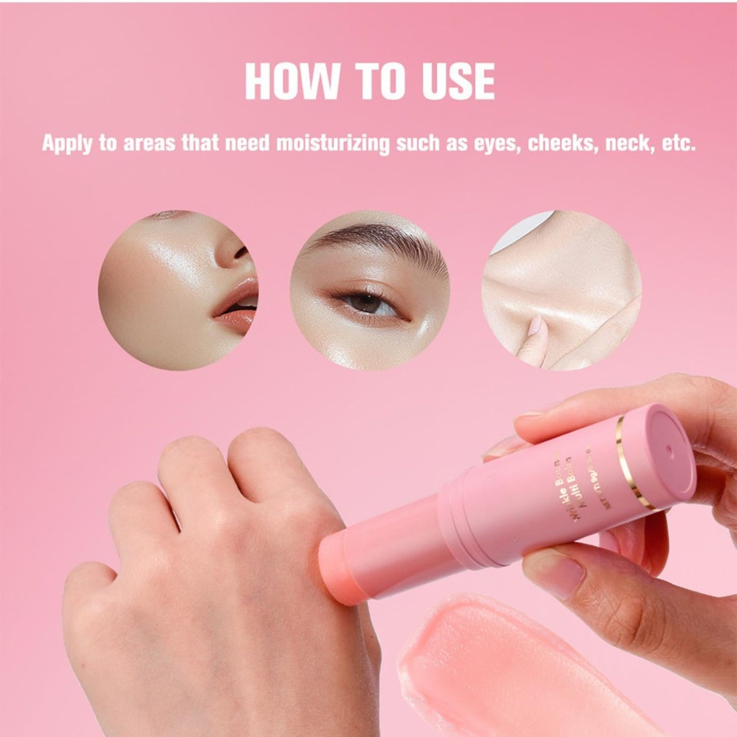 Cureluxe 2PCS Wrinkle Multi Collagen Wand – Deep Wrinkle Filler Collagen Stick for Face,Lip – All-in-One Moisturising Balm for Women – Lifting, Tightening & Firming Night Treatment for Fine Lines