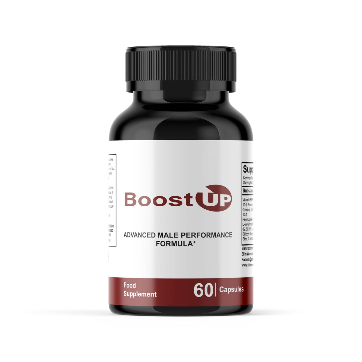 Dido Extreme Supplements BoostUP - Boost Up Male Performance -Supports a Healthy Blood Flow - Natural Ingredients - 60 Capsules / 1 Bottle