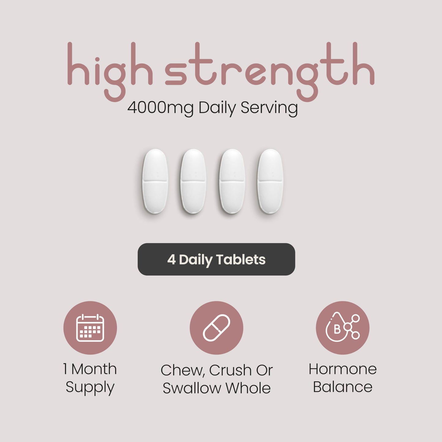 VitaBright Myo-Inositol D-Chiro-Inositol Tablets | 4000mg A Day | 120 Chewable Tablets | Contribute to Hormone Balance for Women | D Chiro & Myoinositol (Vitamin B8) with Chromium, B6 & Folic Acid