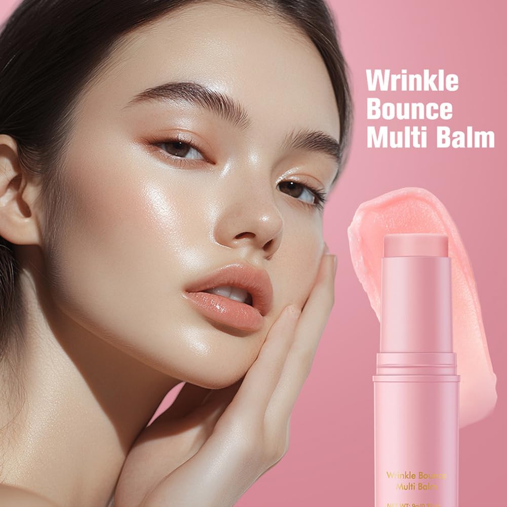 Quixion 2Pcs Wrinkle Multi Balm Stick, Pure Collagen Wand, Collagen Stick For Face, Hydrating Boosting Wand Skincare, CollagenBoosting Moisture Balm StickFor Face, Lip, Eye Wrinkles, 9g