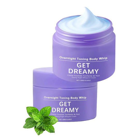 SHENYI 2PCS Get Dreamy Overnight Toning Whip-Get Dreamy Cream, Overnight Toning Body Cream for Firming & Smoothing Skin, Body Moisturizer for Women, Hydrating & Fast Absorbing