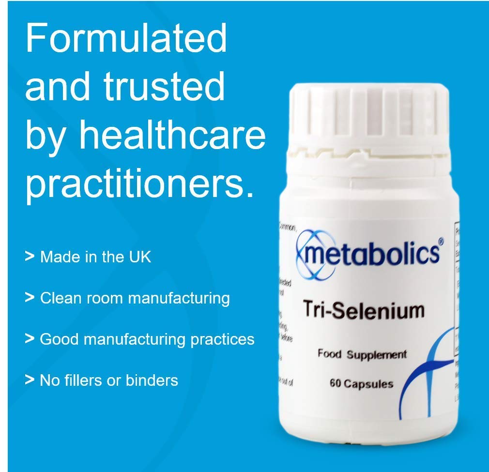 Tri-Selenium Complex Capsules - Contains Three Forms of Selenium, Sodium Selenate, Methylseloncysteine & L Selenomethione | Vegan Selenium Supplement 196mcg