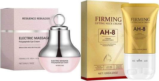 Neck-Eye Care Tightening & Revitalizing Set - AH-8 Firming Neck Cream,Smooth of Fine Lines, Eye & Neck Treatment,Skin Moisturizer,Deep Moisturizing Skincare (2)