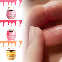 XdealCozyxc Honey Strawberry Watermelon lip balm Set, Bee Balm Lip Mask Moisturizing Care, Lighten Dark Lip Color Reduce Lip Lines