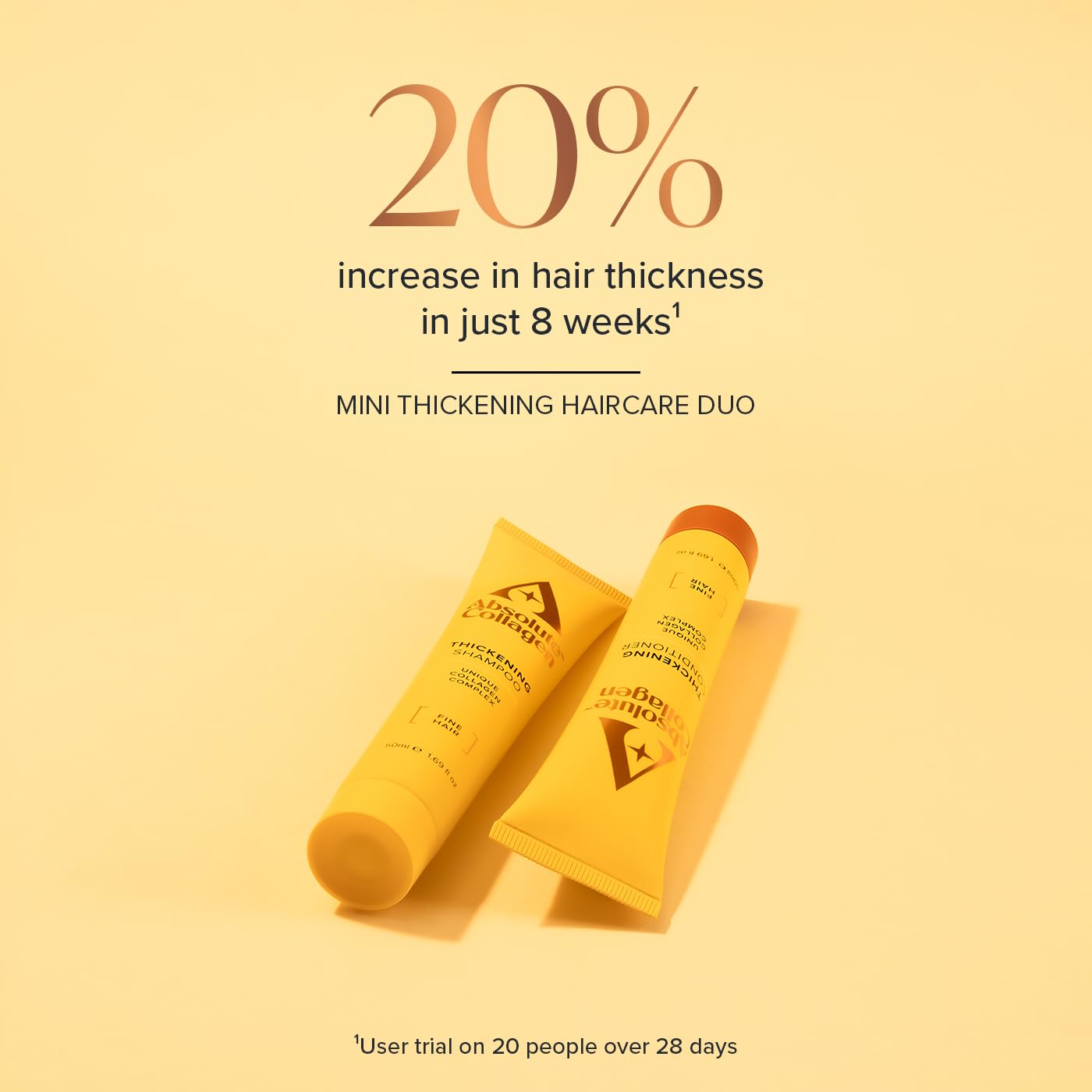 Absolute Collagen - Firmer & Fuller Travel Set – Deep Lift Skincare + Collagen Complex Haircare Minis in Luxury Travel Bag