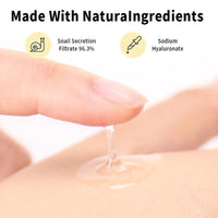 IZBEAUVO Snail Repair Essence - 96% Snail Mucin & Hyaluronic Acid Serum for Face, Intensive Hydration & Skin Repair, Anti-Aging & Pore Minimizing Serum for Dull, Damaged Skin Korean Skincare,100ML