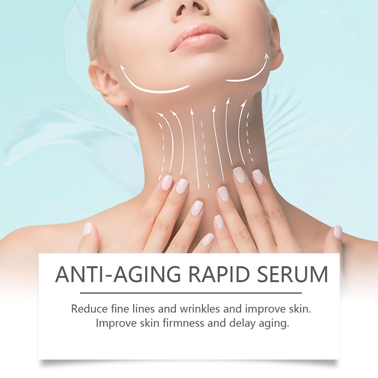Anti Wrinkle Filler Serum for Face, Collagen Enriched Facial Firming Cream, Skin Tightening Lotion for Neck & Eye Area, Deep Hydration Cream for Women, Night Repair Moisturizer