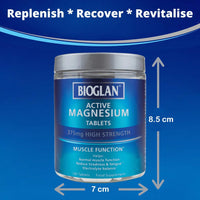 Bioglan Active Magnesium | Supports Muscle Function | 120 Tablets, 120 Tablet
