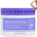SEMECOMER Sculpt & Tone Arm Cream, Skin Tightening Cream Body, Firming Creams for Loose Skins, Skin Firming Body-Cream, Arm Lift Creams - Deeply Moisturize & Shape for a Sleeker Skins, Smooths Wrinkles - 100ML