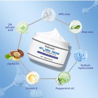 NLFOX 40% Urea Cream - 100g Cracked Heel Repair Cream For Elbows Knees Feet And Hand - Smooth Moisturize Urea Foot Cream With Foot And Body Care - Maximum Strength Callus Remover For Dry And Hard Skin