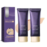 SHEBEEDO Body Coverage Perfector 2.5 Oz (Natural Radiance) - Leg Makeup, Body Makeup, Tattoo Cover Up Makeup To Cover Veins Waterproof And Sweat Proof No Transfer, Natural Gloss Body Makeup(2pcs)