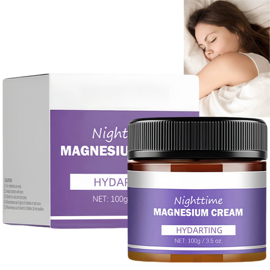 SingHao 100g Magnesium Soothing Sleep Cream,Magnesium Cream for Sleep&Muscle Relief,High Strength Magnesium Butter,Topical Night Calming&Deep Relaxation,Magnesium Soothing Sleep Cre/am for Relief Legs