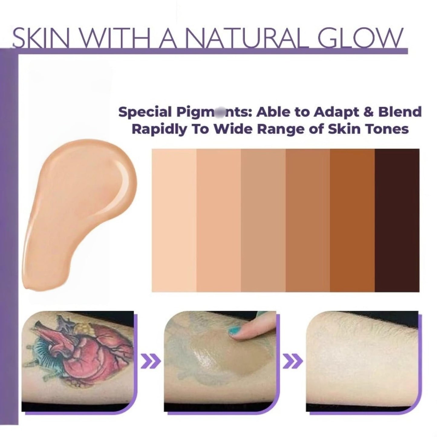 Oumun Body Concealer Full Coverage,A per/fect leg brush for the Entire Skin Tone,Waterproof Leg & Body Makeup,Moisturize the Skin,Skin Repair,Easy to Absorb Smooth Texture,Colour Corrector,Leg Makeup