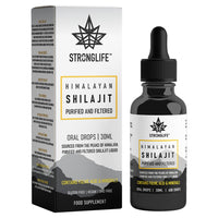 Shilajit Resin Stronglife Himalayan Liquid Oil Drops 30 gram Equivalent | Natural Source of Fulvic Acid & Mineral Oral Drops | UK Lab Certified | 30ml