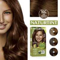 NATURTINT Naturtint Permanent Hair Colour, 5GC Deep Cinnamon Chestnut, Plant Enriched, Ammonia Free, Long Lasting Grey Coverage and Radiant Colour, Nourishment and Protection