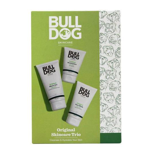 BULLDOG CHRISTMAS GIFTSET - Perfect gitset with original Shave Gel, moisturiser and face wash which is an ideal christmas gift