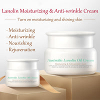 Pure Lanolin Face Cream Moisturiser, Strong Moisturiser & Anti Wrinkle Face Cream For Women & Men, Reduce Redness & Dryness For Body & Hands, Non-Greasy For Sensitive & Very Dry Skin
