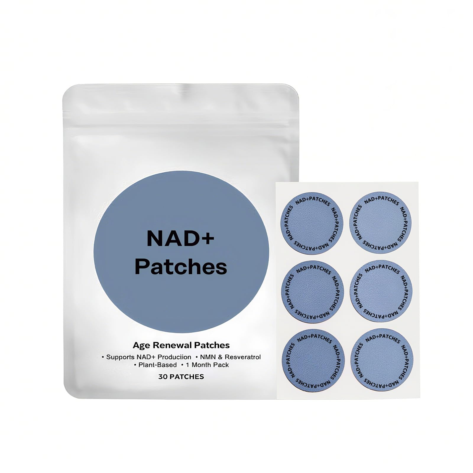 Kind Patches | NAD Patches | Cellular Energy And Metabolism Support | Botanical Plant-Based Formula With NMN, Resveratrol & Lion's Mane | 30 Vegan Patches - View #5