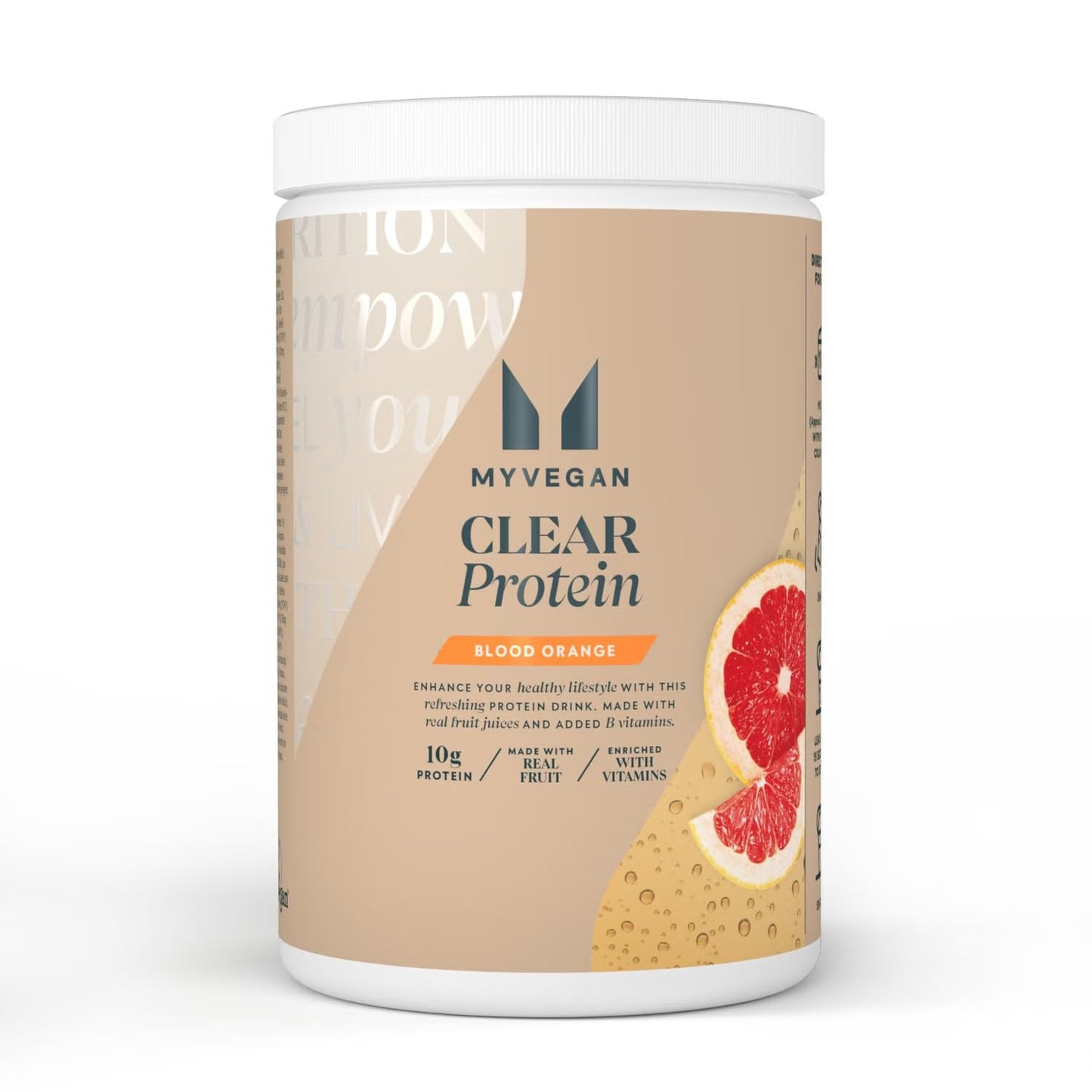 Myprotein Clean Vegan Plant Protein Powder 640g Blood Orange