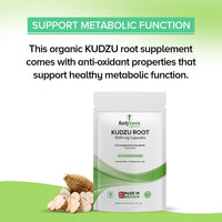 Bodygenix Bodgyenix 1000mg of Kudzu (Pueraria lobata) Root Capsules Natural Veggie Dietary Supplement (30)