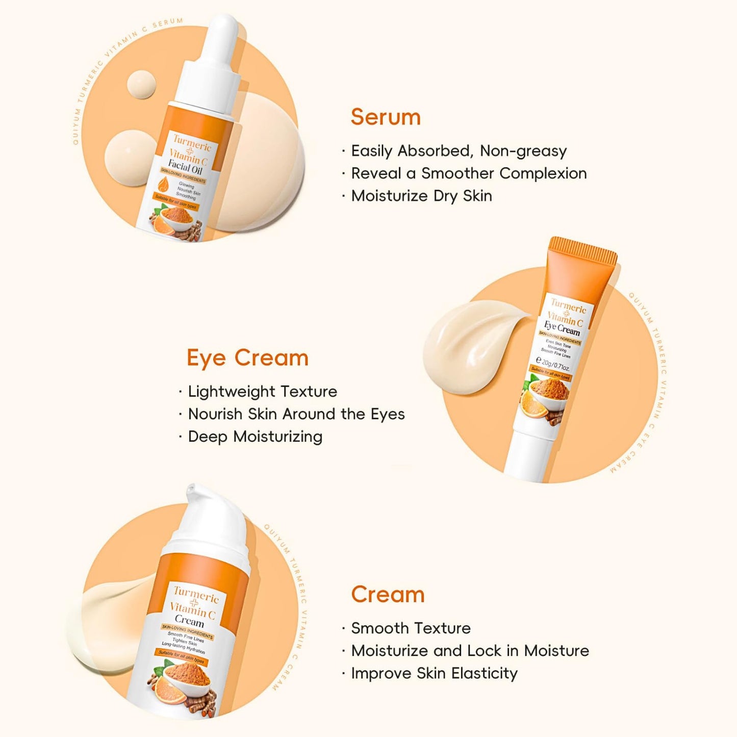 Lumiter Turmeric Skin Care Sets & Kits, Dark Spot Remover for Face Skincare Set, Eye Cream+Turmeric Oil+Face Cream+Turmeric Soap Bar+Mud Mask, Reduce Blemishes Acne, Pamper Sets for Women Gifts, 10pcs