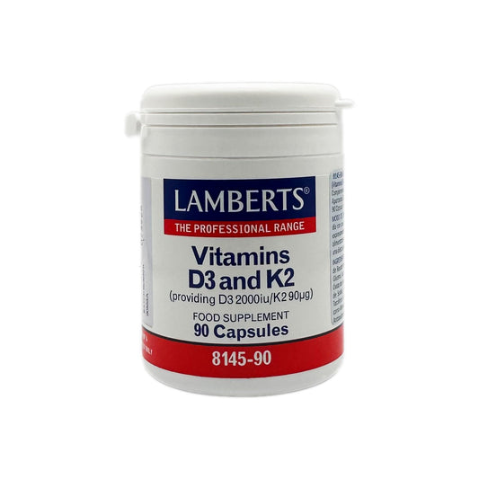 Lamberts Vitamins D3 2000iu and K2 90µg 90 Capsules