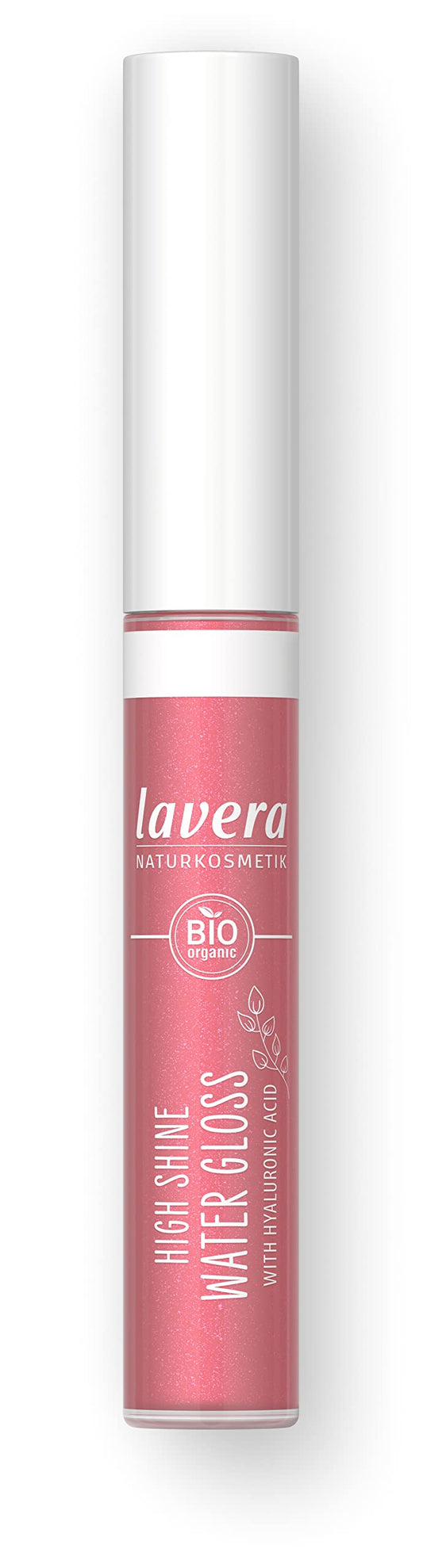 lavera High Shine Water Gloss - Pink Lagoon 04 - Intense colour & shine - light texture - Up to 6 hours hold - Vegan - Natural cosmetics (1x 13,5 g)