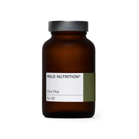 Wild Nutrition WILD NUTRITION Food-Grown® Zinc Plus | Zinc Supplements Blended with Vitamin B1, B2 & B6 for Cognitive & Immune Support + More with Thiamin & Riboflavin | 30 Capsules