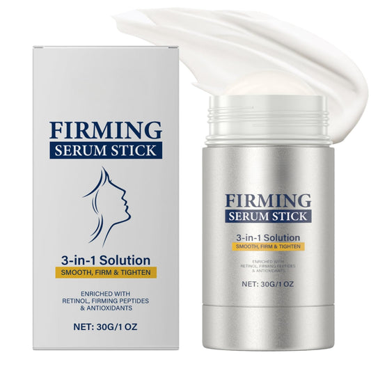 Shefave Retinol Firming Serum Stick, 3-in-1 Advanced Retinol Face Stick, Anti Wrinkle Firming Serum for Smooth, Firm & Tighten Face, Neck, Jawline, Nourishing Anti Aging Eye Balm Cream for All Skin Types, 30G