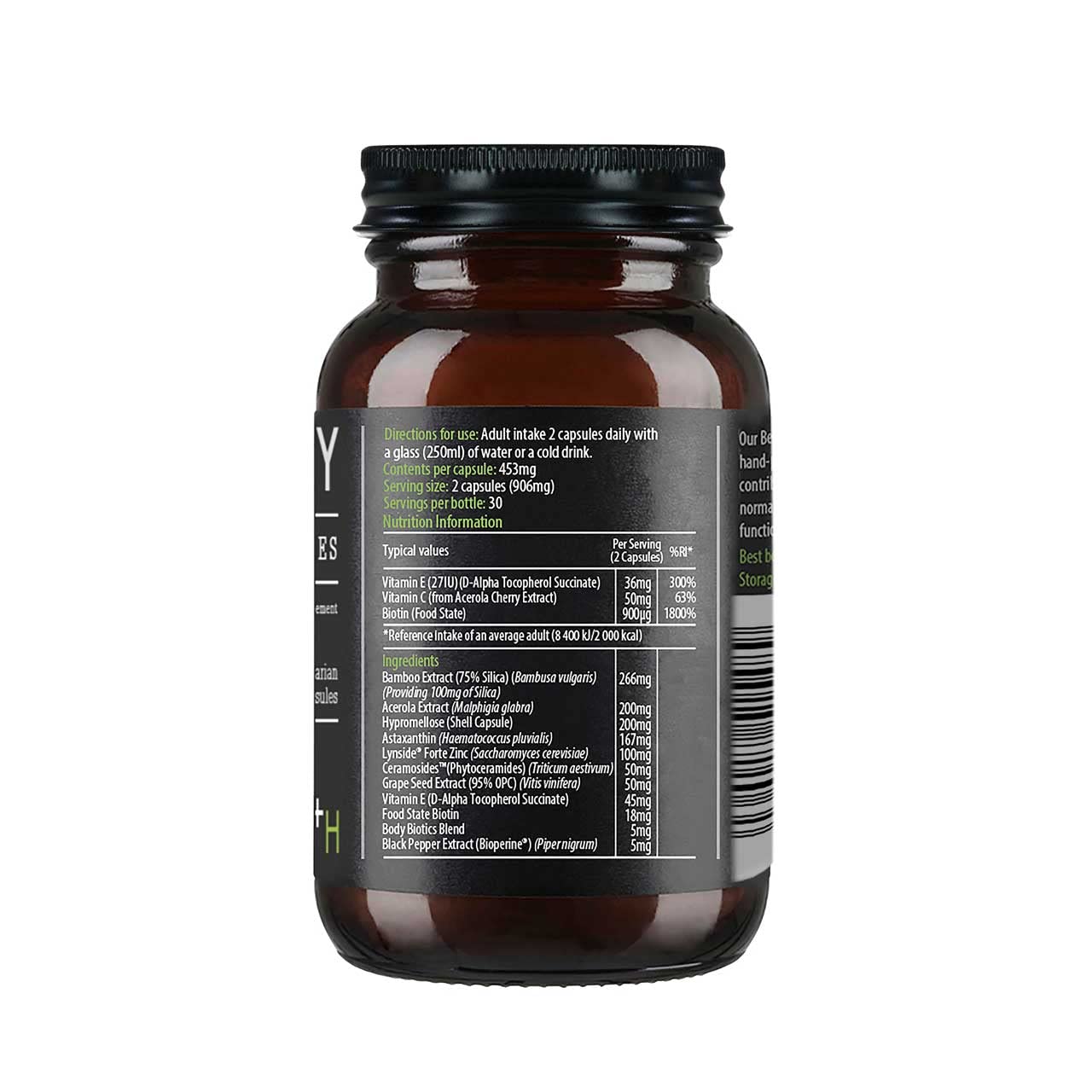 KIKI HEALTH KIKI Health - Beauty Capsules with Plant-Based Ceramides - High in Vitamin C, Vitamin E, Biotin and Zinc - for Maintenance of Normal Hair and Skin - 60 Vegetarian Capsules