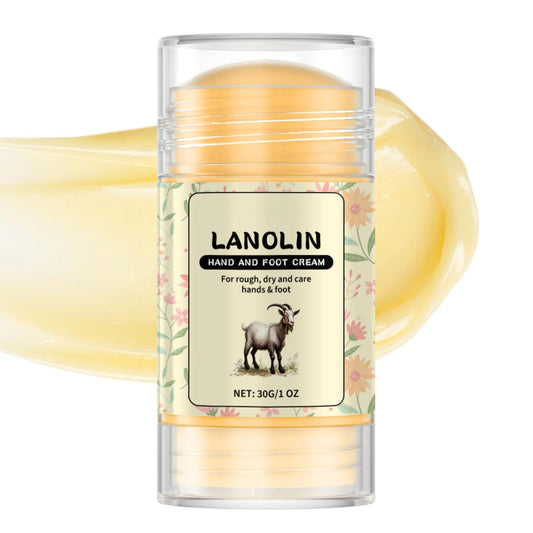 IZBEAUVO Lanolin Hand and Foot Cream Stick, Cracked Heel Repair Cream, Foot Moisturiser for Dry Feet, Heel Balm for Hard Skin & Calluses, Moisturising Foot Cream for Rough Hands and Feet,Hydrating & Nourishing