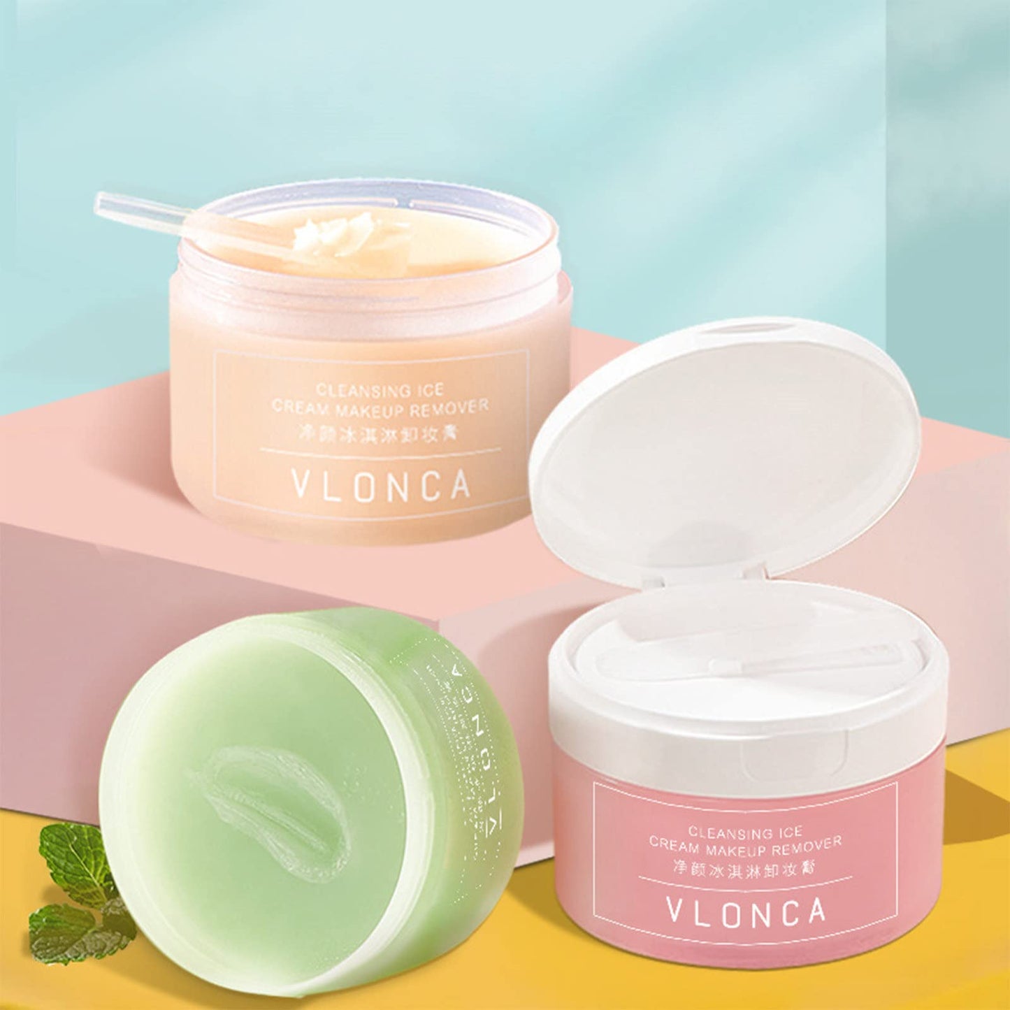 Grospe Cleansing Balm, Makeup Remover Balm, Refreshing Gentle Deep Cleansing Makeup Remover Cleanser Balm Suitable for All Skin Types 100ml (1#Avocado)