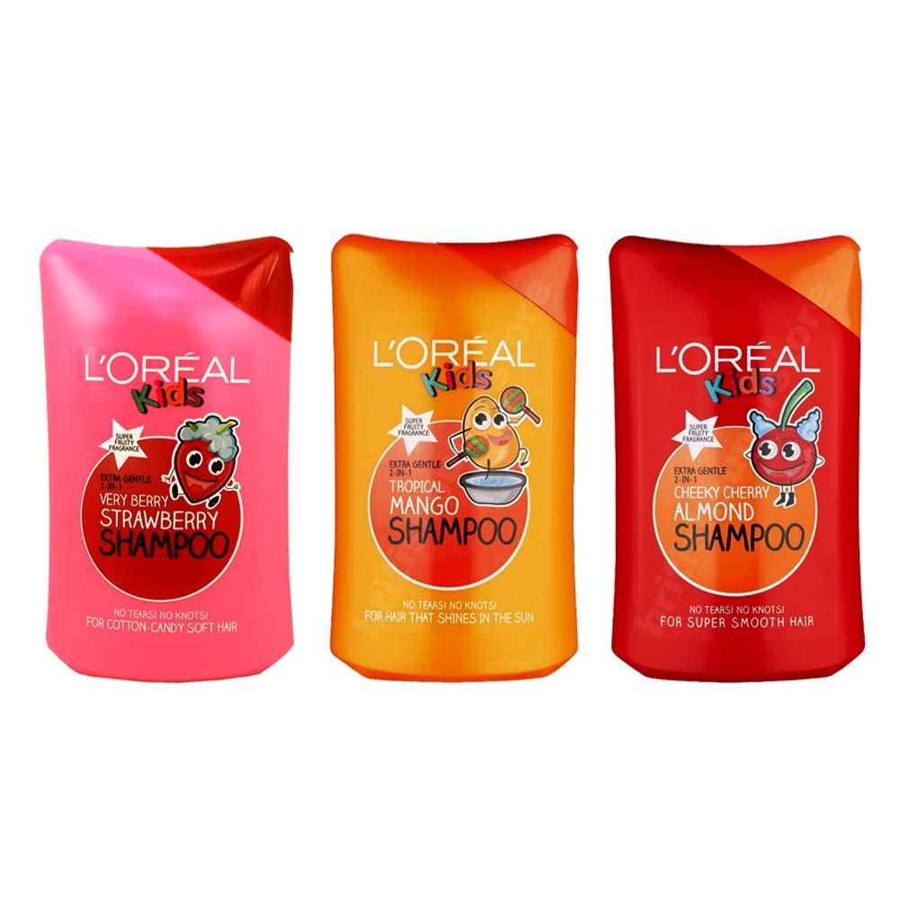 L'Oreal L'Oréal Kids Very Berry Strawberry Shampoo, 2 x 250 ml (500 ml) - Children's Shampoo