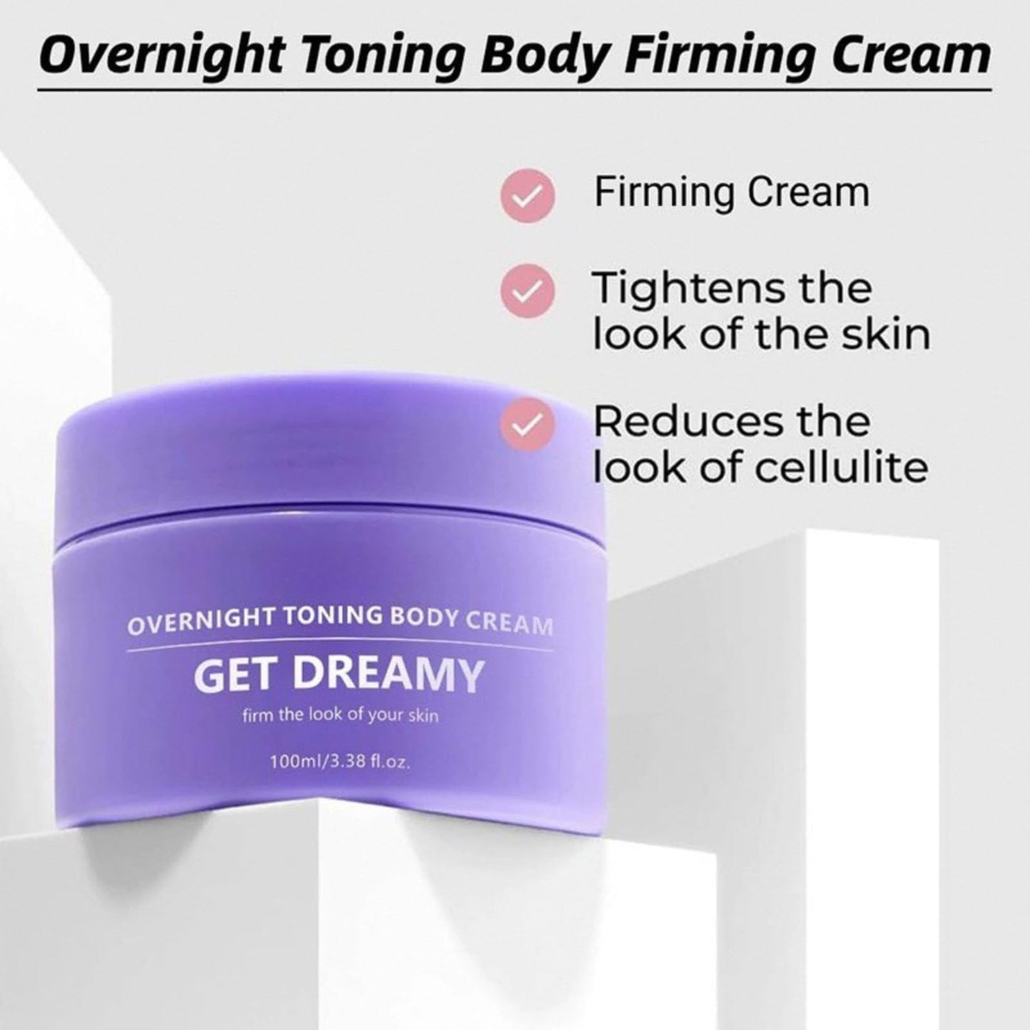 Get Dreamy Overnight Toning Whip,Anti-wrinkle Skin Tightening Cream for Body,Get Dreamy Toning Cream,Overnight Firming & Smoothing Body Cream,Firming Cream for Loose Skin,Overnigh-t Body Toning Crea-m