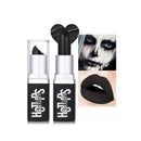 GEEWHILE Black Lipsticks for Women Long Lasting ighly Pigmented Black Lipstick Matte Lightweight Moisturised Lip Gloss, Black Lipstick for Halloween Cosplay