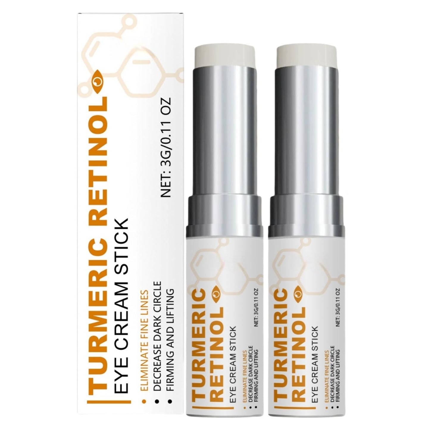 2PCS Lumibalm for Under Eye Bags & Puffiness,Stick for Dark Circles,Lumibalm Erases E/ye Bags,Turmeric Retinol E/ye Cream Stick,Lumibal/m Stic/k,Hydrating Eye Balm Sti/ck,Lumib/alm Ey/e Serum