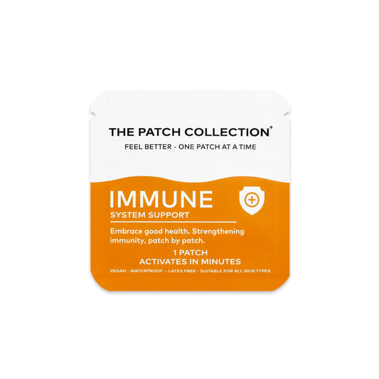 The Patch Collection® - High Strength Immune System Support Boost Patch | 6-in-1 Complex with Vitamin C, D, B12, Zinc, Turmeric, Elderberry, Ginkgo Biloba, Echinacea | Vegan & Latex Free (Pack of 1)