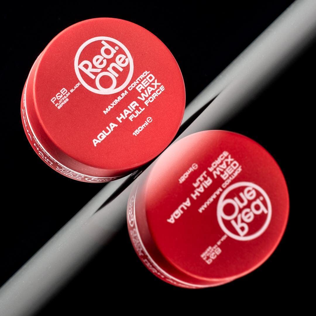 RedOne Hair Styling Aqua Wax Red 150 ml | Edge Control | Hair Gel Wax | Ultra Hold | Strawberry Scent | Men & Women Hair Wax | Maximum Control