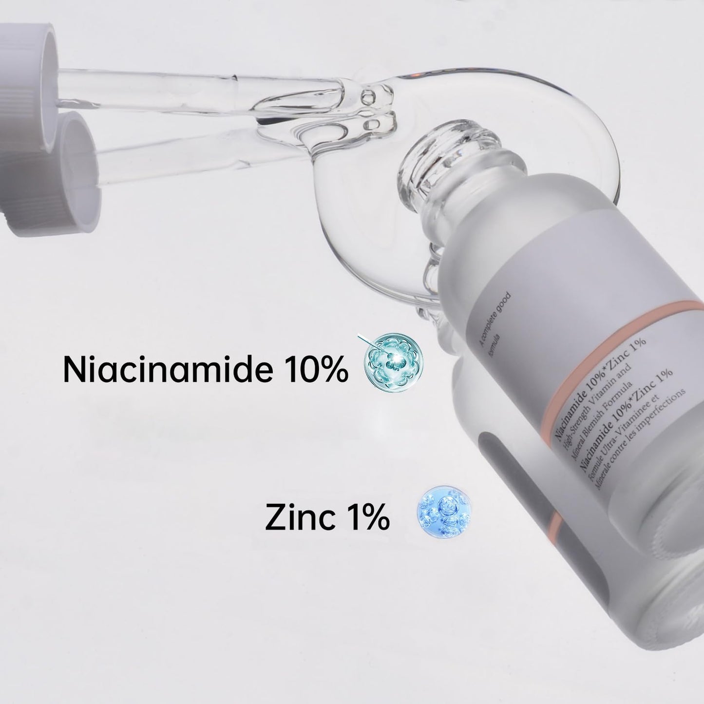MIZEEYE Niacinamide Serum for Face, 2PCS Moisture Niacinamide Face Serum for Women, Niacinamide 10% + Zinc 1% Serum For Acne, Refreshing.
