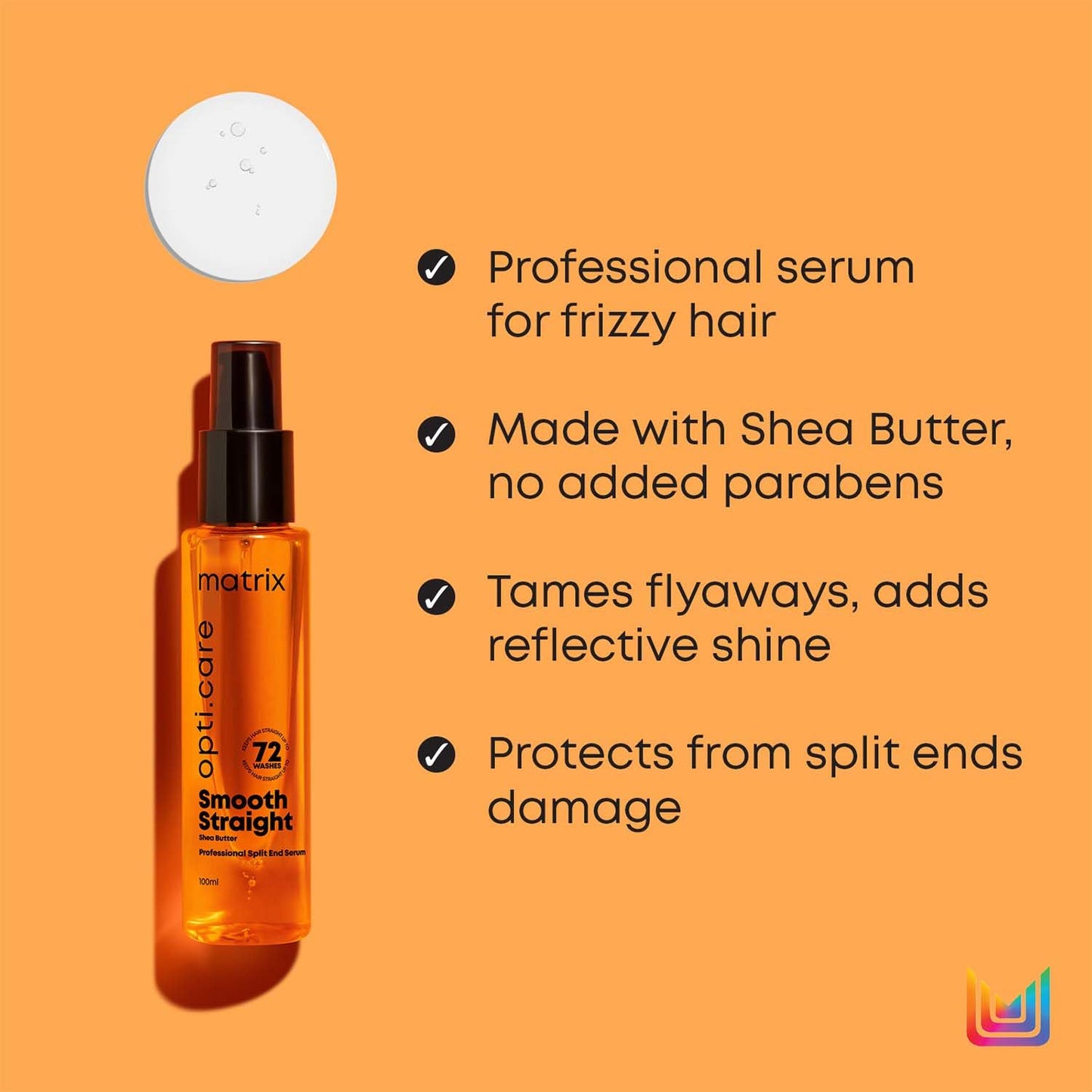 Matrix Opti Care Smooth Straight Split End Serum, 100Ml