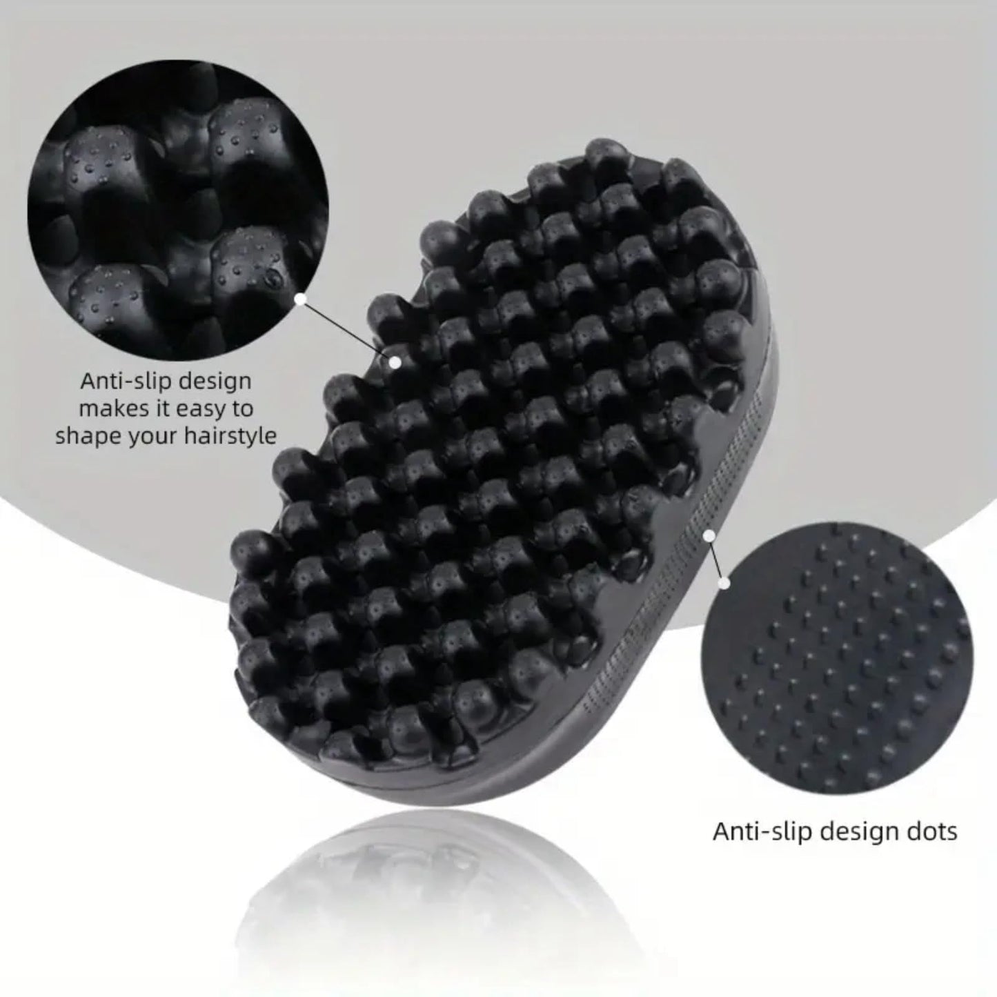 Twist Styler Brush,Curly Hair Brush,Rubber Hair Brush,Hair Sponge for Curlsbrush Comb Rubber Styling Tool for Home and Salon Use,Rubberized Grip for Comforeasy to Wash and Maintain,Versatile Use